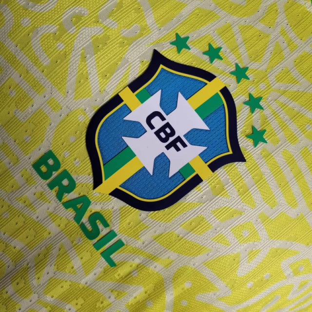 Camisa Seleção Brasileira I 24/25 - Jogador Nike Masculina - Amarela