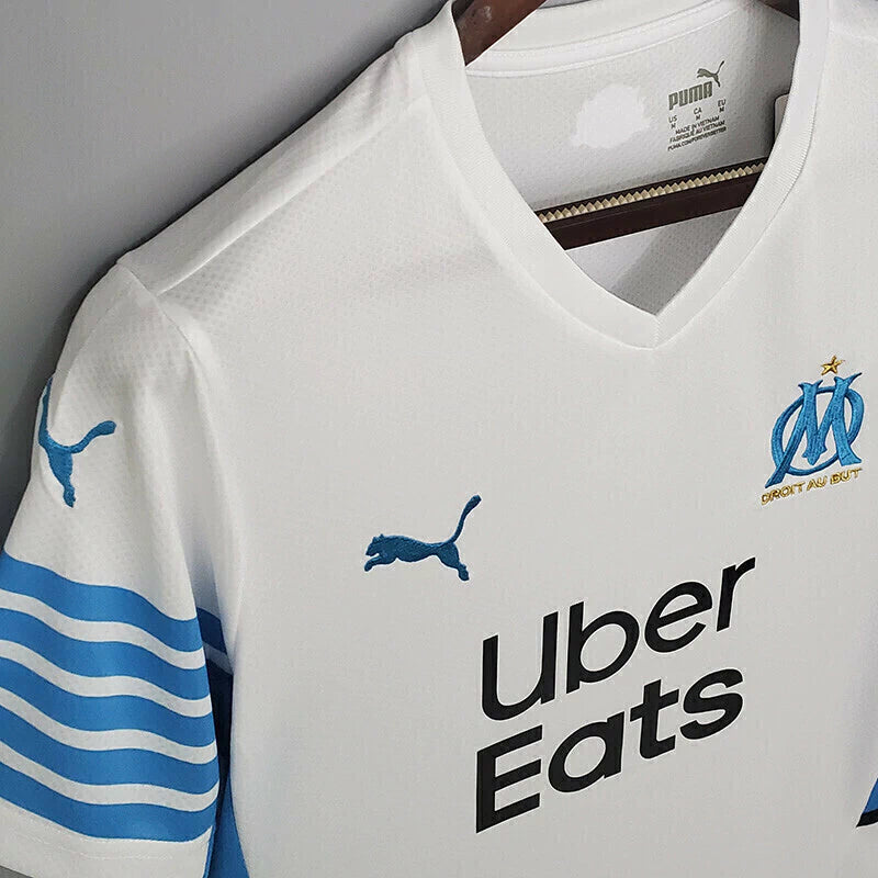 Camisa Olympique de Marseille I 21/22 Branca e Azul - Puma