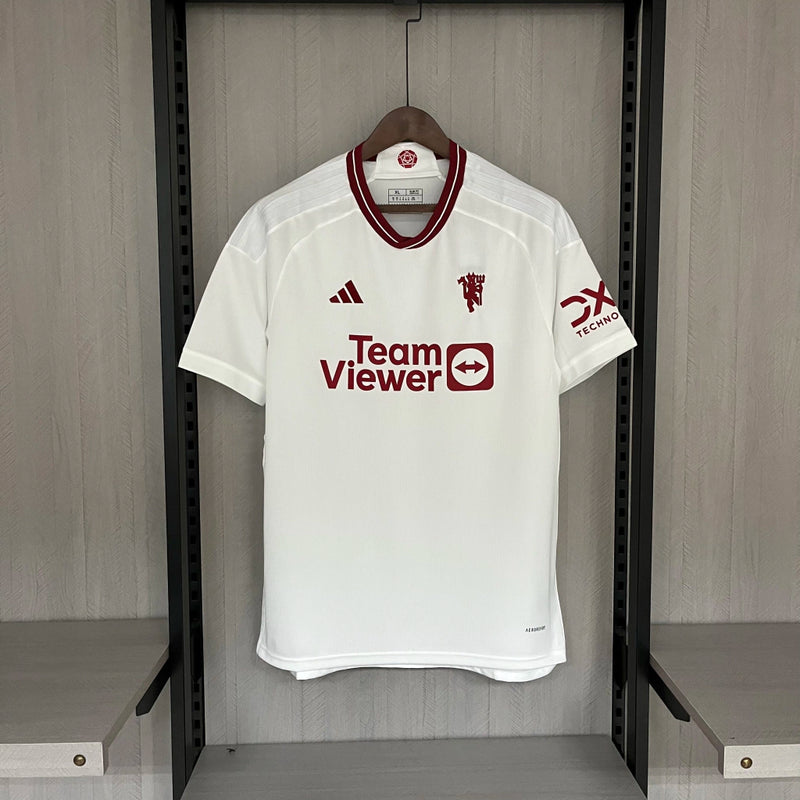 Camisa Manchester United Home 23/24 Torcedor Adidas Masculina - Branco