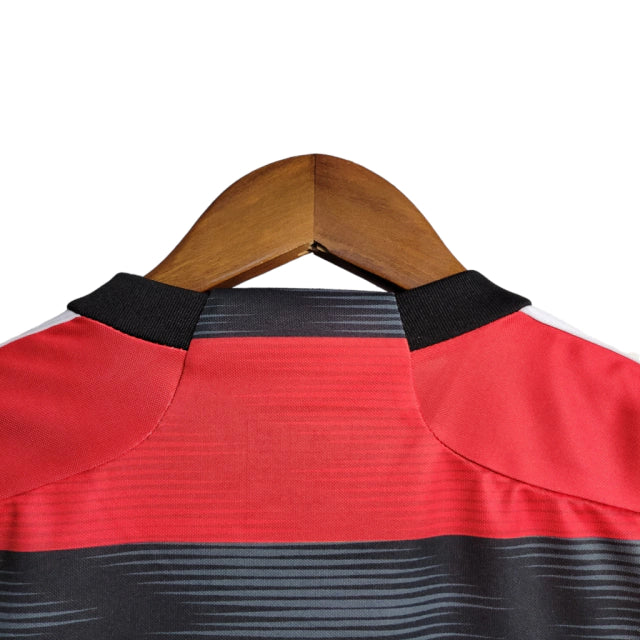 Kit Infatil Flamengo I 23/24 Adidas - Vermelho e Preto