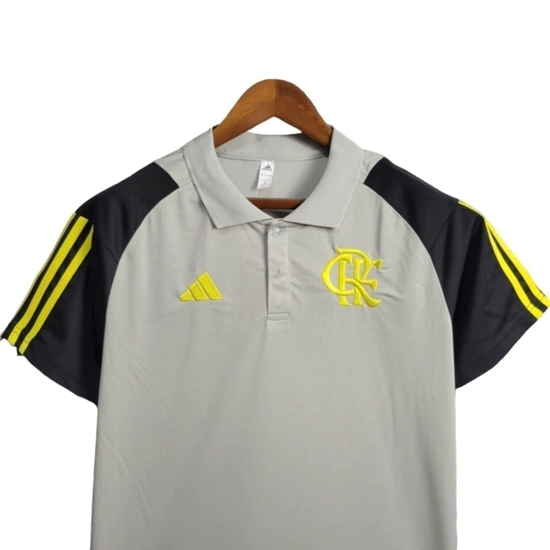 Camisa Flamengo Treino 24/25 - Torcedor Adidas Masculina - Cinza