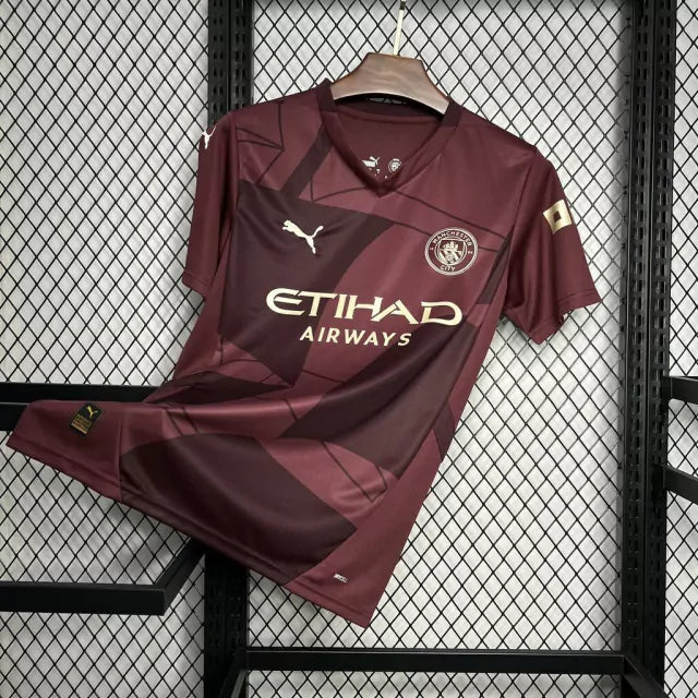 Camisa Manchester City III 24/25 Puma Masculina - Bordô